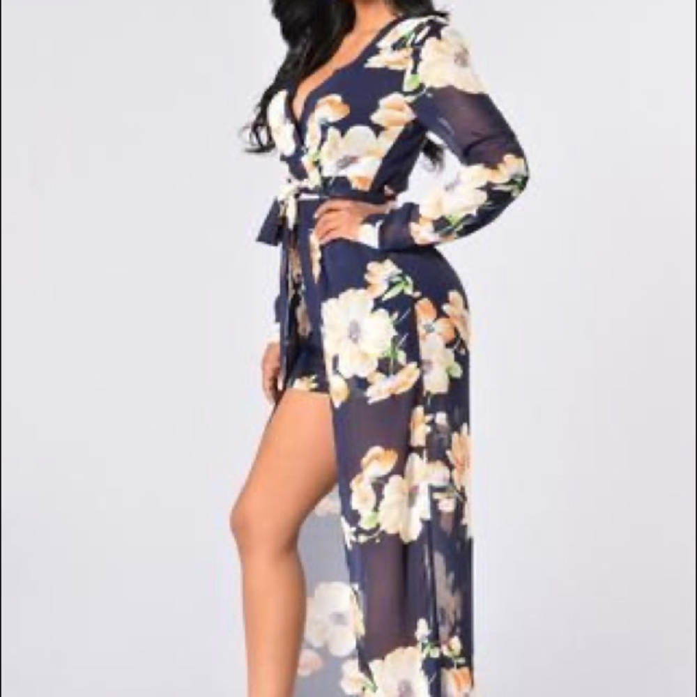 Geisha house romper in navy